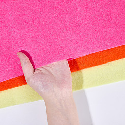 7 pezzo di tessuto non tessuto in feltro a 7 colori&nbsp;DIY-CP0012-69D
