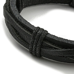 Verstellbare Armbänder aus gewachster PU-Lederschnur&nbsp;BJEW-F468-13