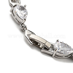 Bracelets à maillons en forme de goutte d'eau pour femmes&nbsp;BJEW-H604-01P-05