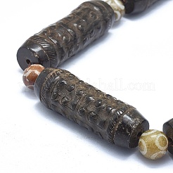 Natur Xiuyan Jade Perlen Stränge&nbsp;G-O179-A04