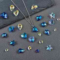 28pcs 14 Stil facettierte Glas Strass Charms&nbsp;RGLA-SZ0001-02