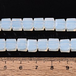 Chapelets de perles en verre imitation jade&nbsp;GLAA-R041-8x8mm-B02