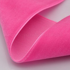 Ruban de velours en polyester pour emballage de cadeaux et décoration de festival&nbsp;SRIB-M001-7mm-156