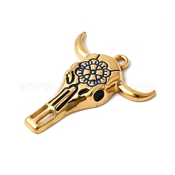 Pendentifs en acier inoxydable 304 émaillés&nbsp;X-STAS-G386-01G-01
