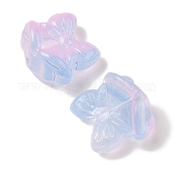 Perles de verre transparentes peintes en aérosol&nbsp;GLAA-Z011-06C