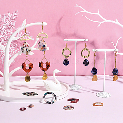 Kits de fabrication de boucles d'oreilles pendantes en résine à faire soi-même&nbsp;FIND-SC0001-72