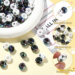 Opake Acrylperlen europäischen&nbsp;SACR-CJC0001-37