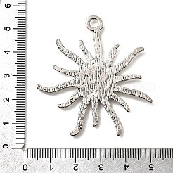 Stile tibetano impostazioni lega ciondolo sole cabochon&nbsp;TIBEP-Q043-079-RS