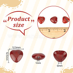1 filo di perline di diaspro rosso naturale&nbsp;G-OC0005-81