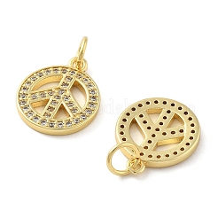 Adornos de latón micropavé de circonia cúbica&nbsp;KK-C092-04G