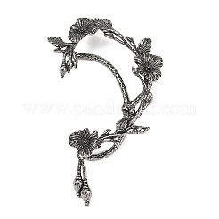 Orecchini a polsino a forma di fiore in acciaio chirurgico 316&nbsp;EJEW-C160-05A