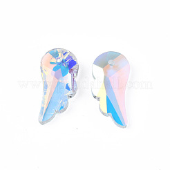 Spitz zulaufende Strass-Anhänger aus Glas&nbsp;EGLA-N006-035A