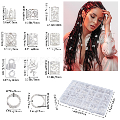 Kit per intrecciare i dreadlocks per capelli in lega fai da te&nbsp;DIY-WH20010-18S