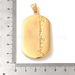 Große Anhänger aus chirurgischem Edelstahl 316l&nbsp;STAS-B059-01G-09