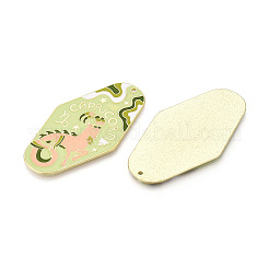 Colgantes grandes de aleación chapada en rack y esmalte&nbsp;ENAM-T021-29C