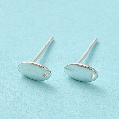 Ovale Ohrstecker aus 925 Sterlingsilber&nbsp;STER-K174-13S