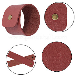 12 Stück Serviettenringe aus PU-Leder&nbsp;AJEW-CL0005-81B