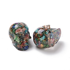 Perle di scaglie di diaspro imperiale naturale in resina trasparente tinte&nbsp;G-E185-10