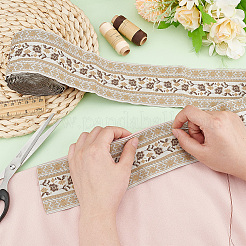 5 Yards Blumenmuster Böhmisches Polyesterband&nbsp;OCOR-FG0002-32