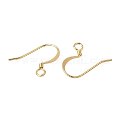 Flacher Ohrhaken aus Messing&nbsp;KK-CBA1A60-03G