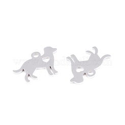 Anlaufgeschützte Welpensilhouette-Anhänger aus 304er Edelstahl&nbsp;LS-STAS-Q201-T086
