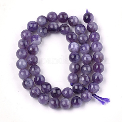 Natürlichen Amethyst Perlen Stränge&nbsp;X-G-S333-8mm-020