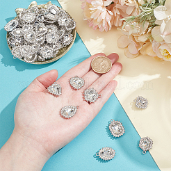 40 pièces 8 styles pendentifs en alliage strass&nbsp;ALRI-NB0001-19P