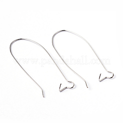 Pendientes de aro de latón fornituras alambres de oreja de riñón&nbsp;EC221-4NF