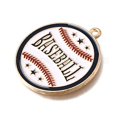 Pendentifs en alliage émaillé de baseball&nbsp;AL-CBA2166-01G-03