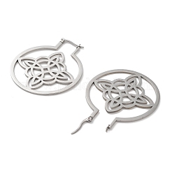 Orecchini a cerchio in acciaio inossidabile 304 anti-ossidazione&nbsp;EJEW-P271-02A-P