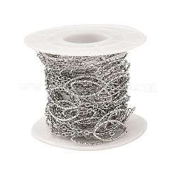 Cadenas de eslabones de ojo de caballo de acero inoxidable 304 hechas a mano y resistentes al deslustre&nbsp;CHS-G025-04P