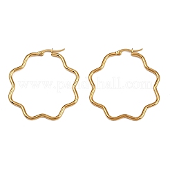 Pendientes de aro de acero inoxidable 201&nbsp;X-EJEW-F205-16G-A