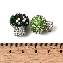 Handgemachte Fimo-Perlen Strass&nbsp;CLAY-Z005-01A