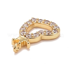Colgante micropavé cubic zirconia de latón&nbsp;KK-M229-54G