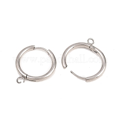 Componenti per orecchini a cerchio in acciaio inossidabile 316&nbsp;EJEW-B158-01E-P