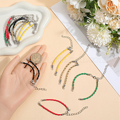 30 bracelet tressé en cuir PU&nbsp;MAK-SC0001-30A