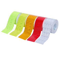 5 Rolle 5 Farben Haustier & PVC Aumo-Mate Auto Reflektorstreifen Aufkleber&nbsp;AJEW-SP0002-18
