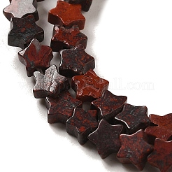 Natur Brekzien Jaspis Perlen Stränge&nbsp;G-G085-B40-01