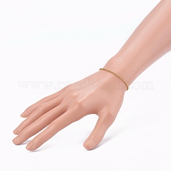 Conjunto de pulseras y collares con cadena de caja de acero inoxidable 304&nbsp;SJEW-JS01180