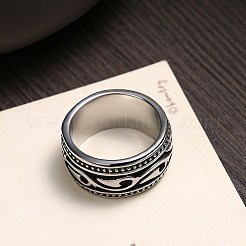 Fingerringe aus Edelstahl für Herren&nbsp;RJEW-BB29955-11
