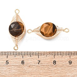 Ciondoli con connettori a maglie rotonde piatte&nbsp;KK-Z152-07G-05