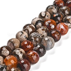 Naturbrand Knistern Achat Perlen Stränge&nbsp;G-L595-A02-01F