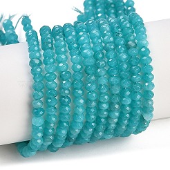 Chapelets de perles de jade blanche naturelle&nbsp;G-Z069-01Q