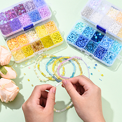 Kit fai da te di paillettes e perline di semi&nbsp;DIY-YW0017-31A