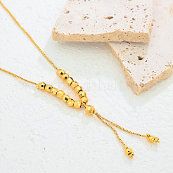 Collares de mujer con colgante de borla de bola redonda de latón minimalista de moda&nbsp;ZG2579