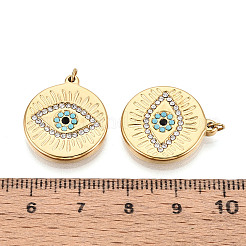 Colgantes de acero inoxidable 304 con rhinestone pavé&nbsp;STAS-T069-71