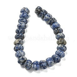 Natürliche blaue Fleck Jaspis Perlen Stränge&nbsp;G-G142-A13-01