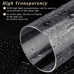 Tubo acrílico transparente tubo redondo rígido&nbsp;AJEW-WH0324-76F