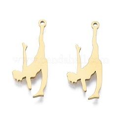 Pendentifs en acier inoxydable avec placage ionique (IP) 201&nbsp;STAS-B027-29G