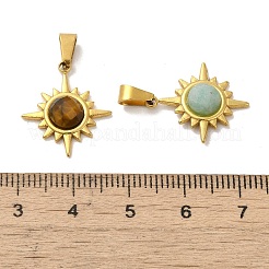 Pendenti con sole sfaccettato in pietre preziose&nbsp;STAS-P361-02G